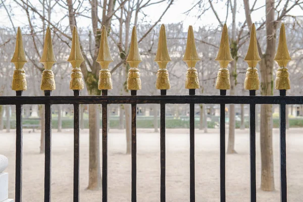 Geländer Aus Schmiedeeisen Palais Royal Garden Paris — Stockfoto