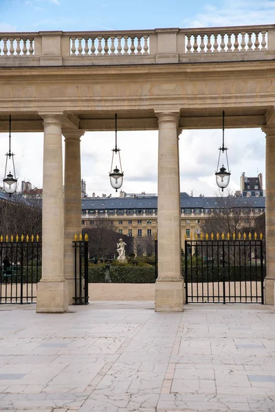 Παρίσι Θέση Του Palais Royal Αρχιτεκτονικά Προοπτική — Φωτογραφία Αρχείου