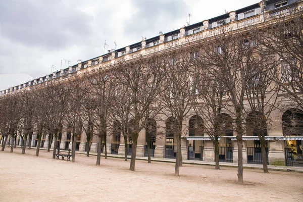 Paris Gärten Des Palais Royal Öffentlicher Garten Schöne Aussicht Auf — Stockfoto