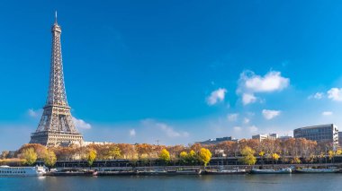 Paris, Eyfel Kulesi Güz, panorama Bir Hakeim Köprüsü'nden