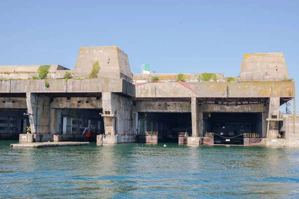 Tengeralattjáró Bázis Lorient Kikötő Morbihan Bretagne Ban — Stock Fotó
