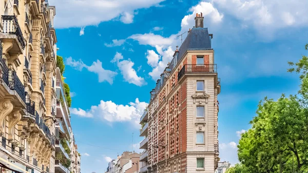 París Plaza Nación Típico Edificio Estrecho — Foto de Stock