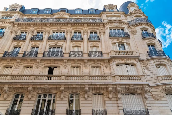 Париж Красива Будівля Типові Паризькі Фасад Маре Вид Квадратних Temple — стокове фото