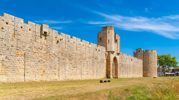 Aigues Mortes Południowej Francji Mury Miasta — Zdjęcie stockowe