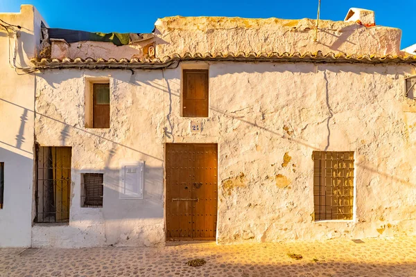 Ibiza Španělsko Typické Vintage House Města Eivissa Krásné Středomořské Vesnice — Stock fotografie