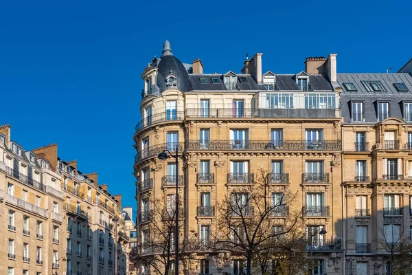 Париж Старовинні Будівлі Типові Квартири Розкішному Районі — стокове фото