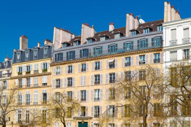 Paris, ile Saint-Louis, güzel evler quai danjou