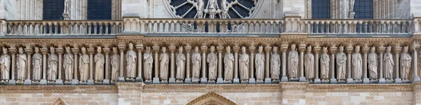 Paris Cathédrale Notre Dame Ile Cité Galerie Des Rois Sur — Photo