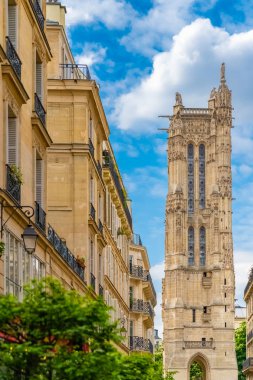 Paris, Merkez, Saint-Jacques kulesinde rue de Rivoli 