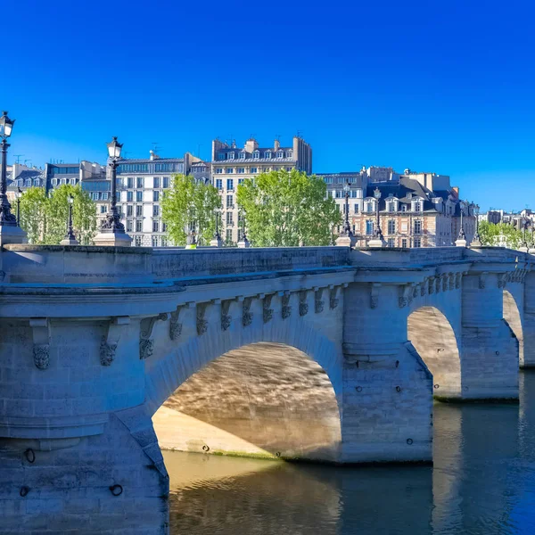 Paris Vista Pont Neuf Ile Cite Edifícios Tradicionais — Fotografia de Stock