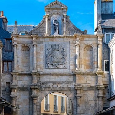Vannes, surların eski kapısı, Saint-Vincent kapısı, Brittany'deki muhteşem kasaba 