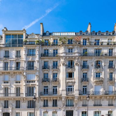 Paris, tipik bina, Paris cephe ve pencereler yer du Pantheon