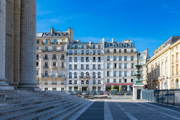 Παρίσι Αστικό Τοπίο Τυπικές Στέγες Εναέρια Θέα Από Πάνθεον Παρεκκλήσι — Φωτογραφία Αρχείου