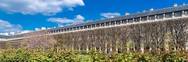 Paris Der Königliche Garten Des Palais Schöne Geometrische Fassade — Stockfoto
