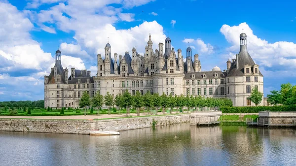 Chambord Slott Frankrike Vackra Franska Arvet Panorama — Stockfoto