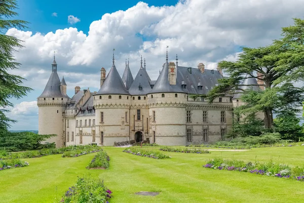 Chaumont Sur Loire Slott Vackra Franska Arvet Panorama — Stockfoto