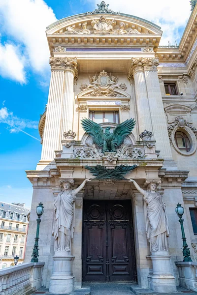 Parijs Opéra Garnier Prachtig Monument Van Franse Hoofdstad Oude Deur — Stockfoto