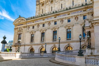 Paris, Opera Garnier, Fransa'nın başkentiünlü anıt, güzel arka giriş