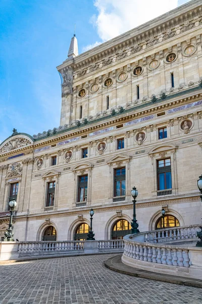 Parijs Opéra Garnier Beroemd Monument Van Franse Hoofdstad Mooie Achteringang — Stockfoto