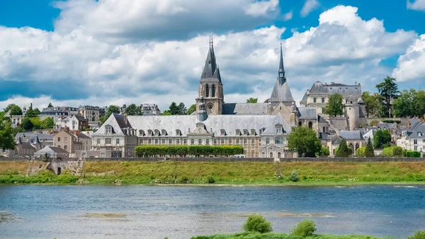 Blois Frankrike Panorama Över Staden Med Saint Nicolas Kyrkan Och — Stockfoto