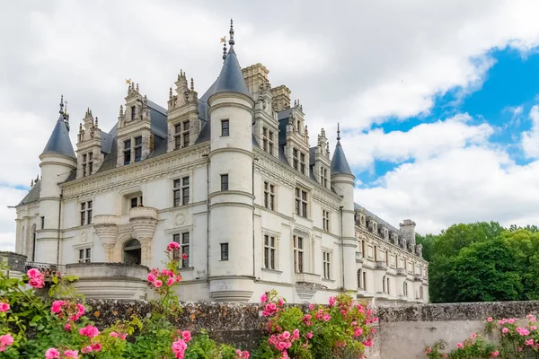 Chenonceau Castle Frankrike Juni 2019 Vackra Franska Arvet Panorama — Stockfoto