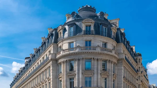 Parijs Frankrijk Mooi Gebouw Panorama Van Typische Parijse Gevel — Stockfoto