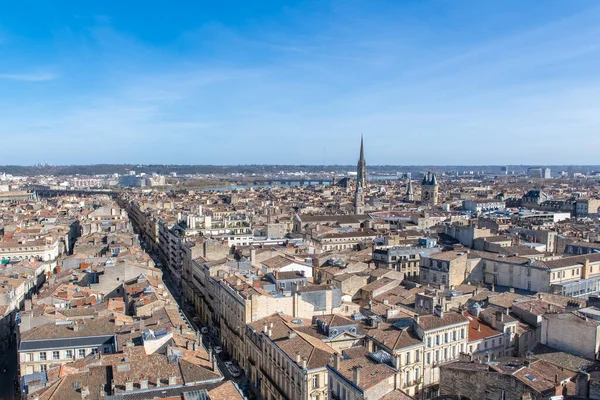 Bordéus França Vista Aérea Basílica Saint Michel Grosse Cloche Centro — Fotografia de Stock