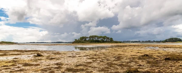 Brittany Panorama Dari Teluk Mordever Pandangan Dari Ile Aux Moines — Stok Foto