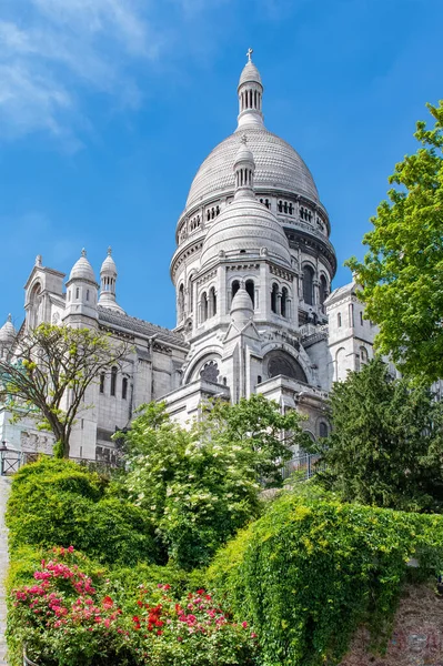 stock image Paris, basilica Sacre-Coeur, famous monument in Montmartre