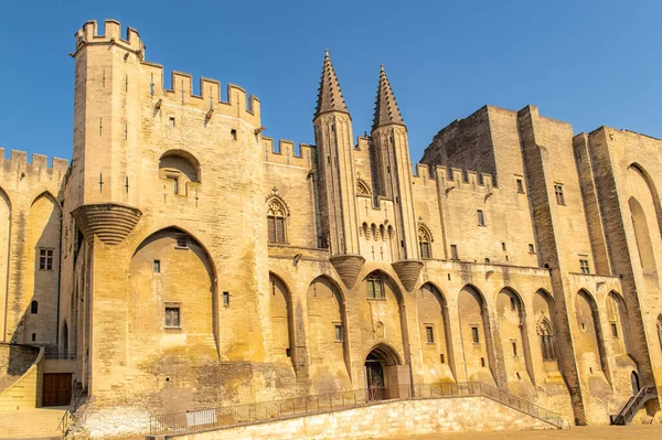 Avignon Papalık Sarayı Fransa Nın Güneyinde Güzel Bir Anıt — Stok fotoğraf