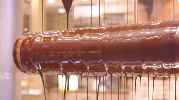 液体巧克力加工 — 图库视频影像