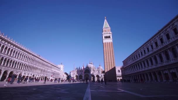 San Marco Venedik Meydanı — Stok video