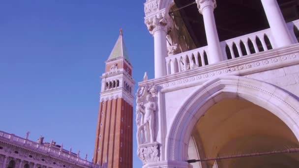 San Marco toren van Venetië — Stockvideo