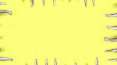 Çeşitli eller farklı jestleri yakından gösterir.