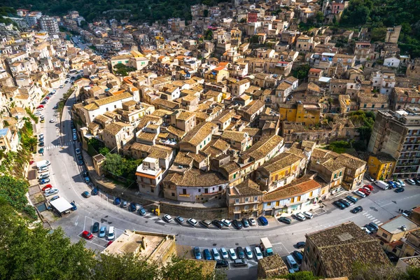 Siciliaanse Historische Stad Modica Van Bovenaf — Stockfoto
