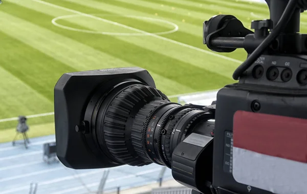 Soccer Professional Studio Digital Video Camera — Stock Photo, Image