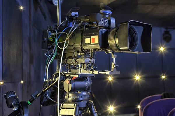 Cyfrowa Kamera Wideo Profesjonalny Telewizor Sali Koncertowej — Zdjęcie stockowe