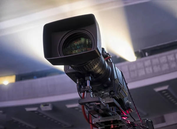 Professional Digital Video Camera Concert Hall — Stock Photo, Image