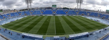 Futbol eğitim sahası, futbol bayrak köşe. futbol sahası.