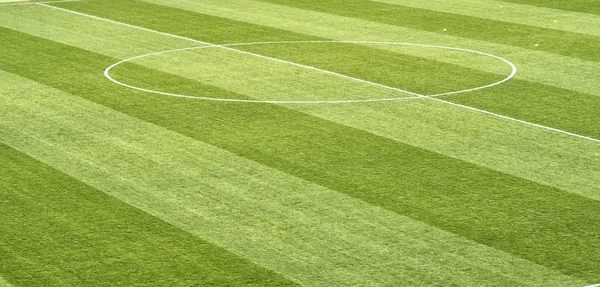 Närbild på fotboll fältet gräs — Stockfoto