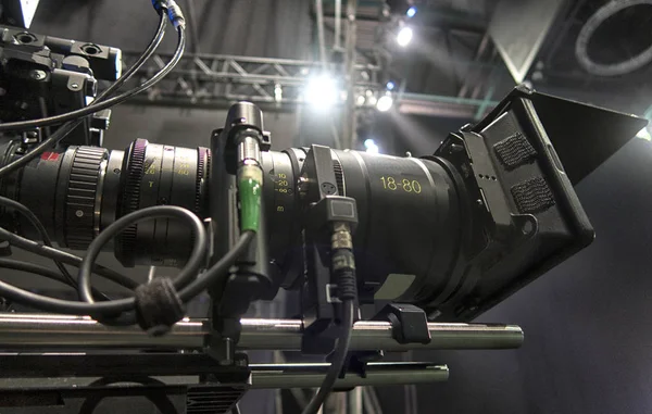 Professional Digital Video Camera Cinematography Concert Hal — Stock Photo, Image