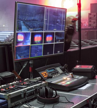 kontrol paneli televizyon donanımları, Tv kablosu, video kablosu.