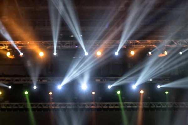 Światła Sceny Podczas Koncertu — Zdjęcie stockowe