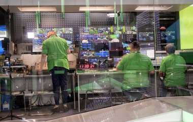 Profesyonel dijital video kamera. görüntü yönetmeni olarak.