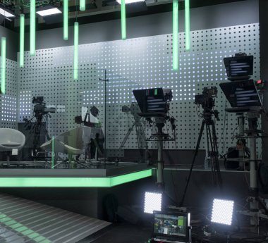 Profesyonel dijital video kamera. görüntü yönetmeni olarak.