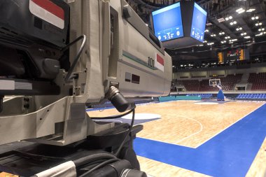 spor yarışmaları, kameraya yakın çekim televizyon Tv yayını.