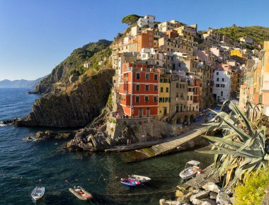 Cinque Terre, tarihi merkezi. doğal peyzaj. İtalya.