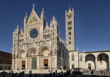 Güzel kenti Siena Ekim, İtalya.