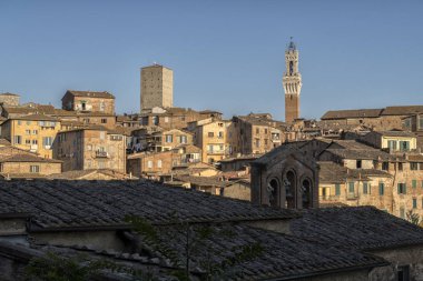 Güzel kenti Siena Ekim, İtalya.