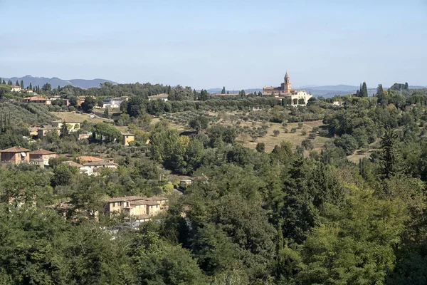 Θέα Από Την Όμορφη Πόλη Siena Τον Οκτώβριο Ιταλία — Φωτογραφία Αρχείου